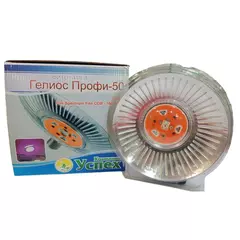 Фитолампа ГЕЛИОС Профи-50 с отражателем 50W