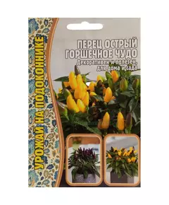 Перец острый Горшечное Чудо 15 шт РЕДКИЕ СЕМЕНА
